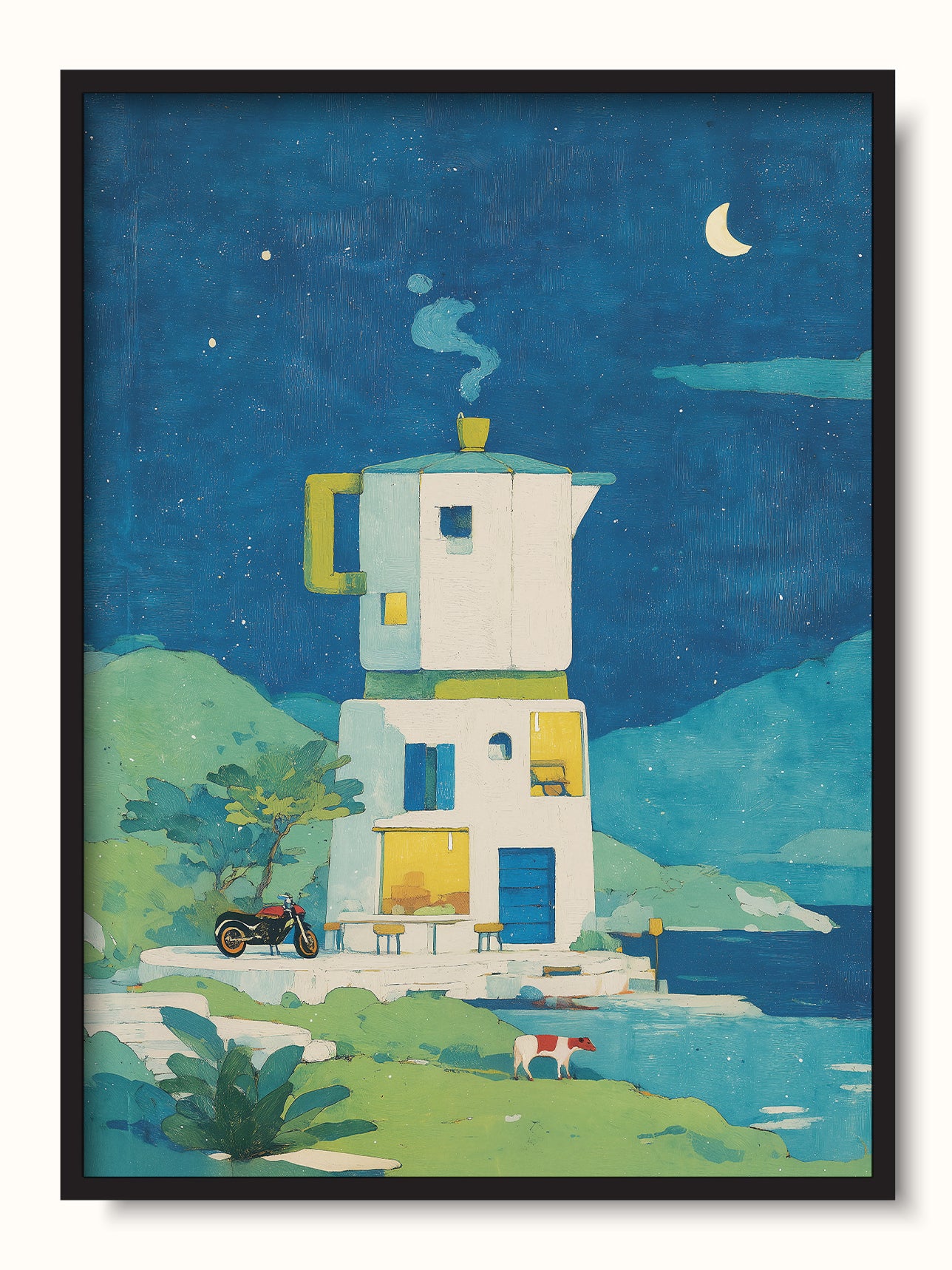 #black, unframed, siyah, çerçevesiz